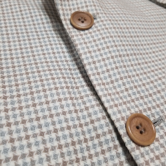 Enrico Coveri Italian Men's Classic Checkered Blazer - Picture 14 of 15